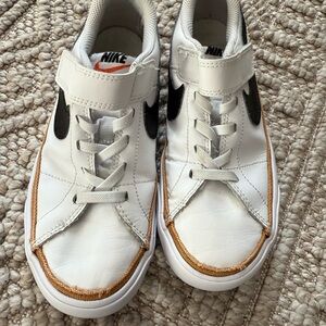 Nike Kids White and Tan Sneakers